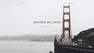 Photography website templates - Landscape Photographer