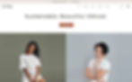 A website template for an eCommerce store selling clothing on Wix.