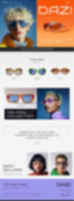 An online store selling sunglasses created with the Wix eCommerce website builder