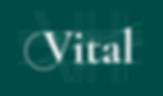 White ‘Vital’ logo on green background with faint ruler and protractor lines running through it.
